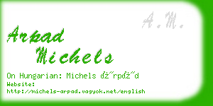 arpad michels business card